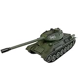 efaso Ferngesteuerter Panzer T-34 99815-27/40 MHz Panzer ferngesteuert mit Schussfunktion (Simulation) / Infrarot Kampfsystem/drehbarer Turm mit Sound und Licht 1:28 - Panzer Modell/RC Panzer