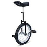 tonchean Einrad 16 Zoll Unicycle Balance Training Höhenverstellbar Einrad für Kinder Anfänger und Profis Unisex