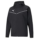 Puma Kinder teamRISE All Weather JKT Jr Windbreaker, Black White, 164