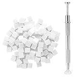 Schwämmchen - Metallapplikator-Werkzeuge mit Pinzette | Nagelpflege mit Gel-Maniküre mit weichen Schwammmaterialien | Mini-Nagelbürste für präzise Farbverläufe