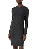 VERO MODA Mini Strickkleid Meliert Langarm Rundhals Regular Fit Kleid Kurz Basic Oberschenkellang VMDOFFY