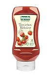Byodo Bio-Tomaten Ketchup 300ml - Fruchtiger Geschmack mit 80% Tomatenmark | Vegan, Vegetarisch, Koscher, Halal | Erntefrische Italienische Tomaten | Praktische Squeeze-Flasche für Grill & Snacks