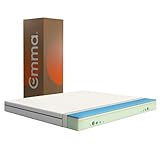 Emma One Matratze, Kaltschaummatratze, 140x200 cm, H2 Härtegrad Mittelhart, 18 cm Höhe, 3-Zonen-Stützung, Atmungsaktiver & Waschbarer Bezug