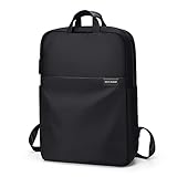 GOLF SUPAGS Rucksack Damen Notebook Laptop Rucksack Herren für Laptop 17 Zoll Reiserucksack Handgepäck Business Rucksack Citytasche mit Laptopfach für Büro, Freizeit, Schwarz