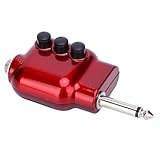 Alomejor Kompakter Mini -Übungsverstärker für Akustikgitarre Ukulele, Hohe und Niedrige EQ -Einstellung, 6,35 Mm Stecker, CR2032 Taste Batterie