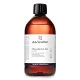 Naissance Macadamianussöl (Nr. 234) - 450ml - Macadamia öl - für Gesicht, Haare. Wimpern, Haut - Körperöl für Massage und Kosmetik