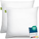 Beautissu Allergiker Kopfkissen 80x80 cm 2er Set – Mikrofaser Steppkissen 800g Weiche Füllung – 60° Waschbares Schlafkissen Oeko-TEX – Pillow Kissen 80x80 – Sofa Deko Polster Kissen Bett BeauNuit UK