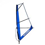 No Stress Windsup Rig 3m² I Kompaktes Windsurf-Rigg Set mit 2-teiligem Epoxy-Mast 300 cm I Verstellbarer Gabelbaum 110-160cm cm I Kardangelenk-Mastfuß I Inkl. Transporttasche I Ideal für WindSUP Board