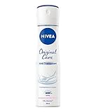 NIVEA Original Care Deo Spray (150 ml), pflegendes Anti-Transpirant mit Hautpflege-Essenz, für 48h zuverlässigen Schutz und sanfte Pflege