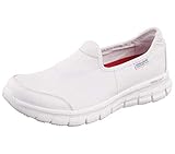 Skechers Damen Sure Track Schuh für das Gesundheitswesen, White Leather, 37 EU