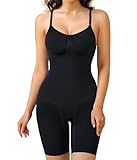 Gotoly Shapewear Damen Bauchweg Stark Body Shaper Mit Bein Shorts Bodysuit Figurenformend Abnehmen Shaping Jumpsuit Nahtlose Formende Bodys Miederbody Verstellbarer Schultergurt