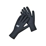 NEO-SPLASH Neopren Tauchhandschuhe, 3mm Warme Tauchhandschuhe, Flexibel Schwimmhandschuhe mit Anti-Rutsch Partikeln Erwachsene (schwarz, M-L)