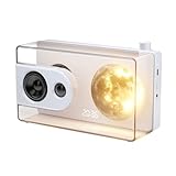 Tragbarer Bluetooth-Lautsprecher, transparenter kabelloser Bluetooth-Lautsprecher mit Mond-Nachtlichtern, Wecker, 13 W, lauter Klang, tiefer Bass, TWS-Pairing, TF-Karte, AUX-In, echter kabelloser