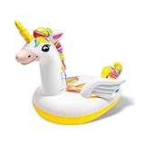 Intex: Mega Unicorn aufblasbarer Poolinsel-Schwimmer – (57291EP) aufgeblasen, 251,5 cm L x 162,6 cm B x 144,8 cm H, buntes Einhorn-Wasser-Schwimmbad, 251,5 cm L x 162,6 cm B x 144,8 cm H, buntes