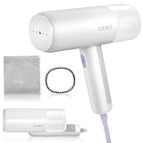 CLEVAST Dampfglätter, Faltbar Reise Steamer Dampfglätter, 30s schnelles Aufheizen, 1000W Handheld Dampfglatter mit 150ml Tank, Faltenentferner mit Bürste, tragbarer Reisesteamer für Zuhause