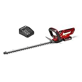 Einhell Akku-Heckenschere GC-CH 1855/1 Li Kit Power X-Change (18 V, 55 cm Schnittlänge, 18 mm Zahnabstand, drehbarer Handgriff, Schnittgutsammler, inkl. 2,5 Ah Akku & Ladegerät)