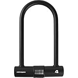 Retrospec Lookout Bügelschloss Fahrradschloss mit 2 rostbeständigen Edelstahlschlüsseln, Halterung, robustes Diebstahlsicherungs-Fahrradschloss, 14 mm Bügel, bruchfest und sicher Anti-Rotations-Design