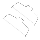 Warmhm 2 STÜCK Edelstahl Kuchen Toastschneider Höhenverstellbarer Doppeldraht Tortenbodenteiler Gleichmäßiger Schnitt Fixator für DIY Backen Kompakt und Leicht zu Lagern