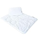 sei Design Kindersteppbett für Kinderwagen, Kinderwagenset Wiegenset (Baby-Kissen 30x40 + Baby-Bettdecke 60x80 warm) Mikrofaserbezug - extra weich und anschmiegsam