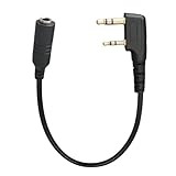 Geavonyg Kompakt 3 5 Mm Bis K 2Pin Funkadapter Für Headsets Talkies & Clear Communication Tragbares Radio Mikrofonadapterkabel