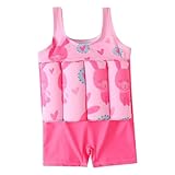 Kinder Mädchen Badeanzug Alter 1-5 Jahre Baby Badeanzug Floatsuit mit abnehmbarem Auftrieb Kleinkind Badeanzug Jungen Bademode (Rosa, 2-3 Jahre)