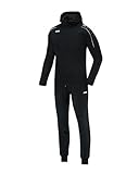JAKO Trainingsanzug Kinder Polyester Classico mit Kapuze Schwarz Gr. 164 - Jogginganzug 2-teilig für Sport und Alltag, Jogginghose & Trainingsjacke