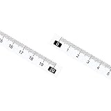 Kozelo 10Stk Klebe Bandmaß Metrisch - [20cm x Links nach Rechts Lesen] Wasserdicht Klebrig Lineal Klebeband für Arbeit Tischsäge Weiß