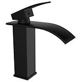 LILIIN Wasserhahn Küche Küchenarmatur Armatur Küchenwasserhahn Wasserhahn Bad Waschtischarmatur Mischbatterie Küchenarmaturen aus Edelstahl, Schwarz, Typ F