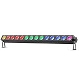 14 * 20W COB Wallwasher Bühnenlicht Bar, RGBW LED Effektstrahler mit 25° Abstrahlwinkel DMX512 Punktsteuerung Partylicht Stroboskop für DJ Halloween Outdoor Disco
