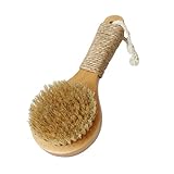 SAFIGLE Rutschfeste Badebürste aus Holz Körperbürste für Sanftes Peeling Hautreinigung und Massage zur Entfernung Abgestorbener Hautzellen für Tägliche Körperpflege