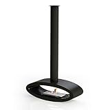 GLOW FIRE Ethanolkamin Karlstad, ovaler Kamin, frei hängend, Deckenkamin, Schwarz, TÜV Zertifiziert, 6 Stunden Brenndauer