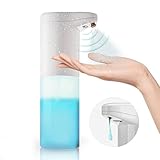 EMKE Automatischer Desinfektionsspender, 500ml Automatik Sprühspender mit Sensor Alkoholsprühgerät Infrarot Desinfektion, Elektrisch Berührungslos Alkoholspray für Küchen Bad Schule Büro(Gelspender)