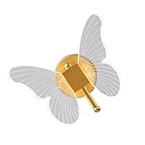 HOLIDYOYO Nordische LED Wandleuchte Weiß Bedside Light Ornament Warmweiß Hintergrundbeleuchtung Romantische Schlafzimmer Lampe Kompakt Einfach Installation Schlafzimmer Flur Küche