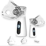 Inhalationsgerät, tragbarer Inhalator für Kinder und Erwachsene, mit Selbstreinigungsfunktion und einstellbarem Sprühvolumen, Partikelgröße 1-5µm für effektive Verneblung, leiser Vernebler