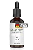 NATURE EFFECT - Premium HanföI 30 ml - Hanfsamenöl hochdosiert mit Omega 3-6-9 Öl Fettsäuren - Made in Germany - 750 Tropfen in Braunglasfalsche inkl. Pipette