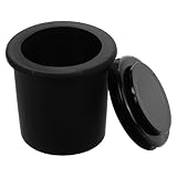 NUOBESTY Schwarzes Silikon Schirmkeil Lochring set für Outdoor terrassenschirme Rutschfest und Wetterbeständig Einfacher Einsteckschutz für Garten Strandsonnenschirme