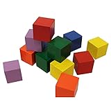 HABA Baby-Bausteine – Buntes Baustein-Set für Kinder ab 16 Monaten mit 12 Würfeln in 6 Grundfarben – Fördert Motorik & Kreativität, Bauklötze – 1000638001