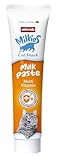 animonda Milkies Milk Paste Adult Katzenmilch-Snack, Katzensnacks aus der Tube, Katzen Leckerlies, Multi Vitamin 8 x 100 g