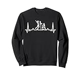 Herzschlag Volleyball Volleyballer Beachvolleyball Training Sweatshirt
