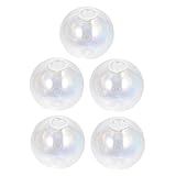 Veemoon 5Stücke Handgefertigte Kugel Anhänger DIY Ohrring Zubehör Mini Farbige Kugel Charms für Schmuck Basteln Dekoration für und Anlässe