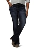 Riders by Lee Indigo Damen Midrise Bootcut Jeans, Einbruch der Dunkelheit (Night Fall), 40