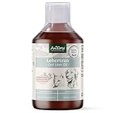 AniForte Lebertran für Hunde & Katzen 500ml - Natürlicher Lebertranöl zum Barfen, Barföl mit Vitaminen & Omega-3 Fettsäuren, Für Knochen & Immunsystem