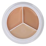 Sonew 15G Haut Concealer, 3-farbiger Gesichts Concealer Camouflage Cream für Augenringe, Schweißfeste Abdeckcreme für das Tägliche Make-up