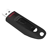 SanDisk Ultra USB 3.0 Flash- Laufwerk 64 GB (SecureAccess Software, Passwortschutz, Übertragungsgeschwindigkeit von bis zu 130 MB/s) Schwarz