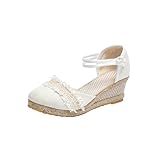 Grüne Turnschuhe für Damen 2024 Fallen Sandalen für Damen, aushöhlen, niedriger Absatz, überkreuzte Sandalen mit Schnalle, Sommer, Freizeit, Neuheit, High Heels, Damenschuhe 5-White 36