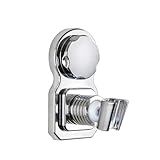 SOPOTUTU Vakuum saugnapf Duschkopfhalterung Verstellbar ohne Bohren Duschbrause Halter Badzubehör mit Stabilem Saugnapf und Flexiblem Winkel für Wandmontage Badezimmer