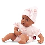 Götz 2420863 Muffin to Dress Puppe - 33 cm große Babypuppe mit braunen Schlafaugen, ohne Haare mit Mütze - Weichkörper-Puppe ab 18 Monaten