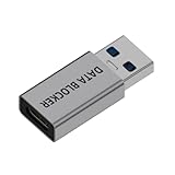 Rdxanc Sicherer USB-Datenblockierungs-Adapter, Privatsphäre, Aluminiumlegierung, tragbar für Handys, Tablets, Laptops