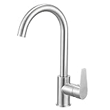 Tayqwiheva Wasserhahn Küche 360° Drehbar, Armatur Spültischarmatur Küchenarmatur Einhebelmischer Hochdruck Mischbatterie