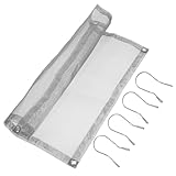 Kisangel Tragbarer Faltbarer Edelstahl Feuerkorb mit Funkenschutz mesh Kompakt und Stabil für Outdoor Camping Brennholzhalter und Grillzubehör Sicherer Holzbrandständer für Garten und